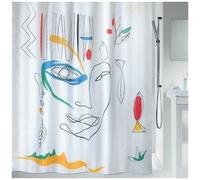 Spirella Rideau de douche Anti-moisissure lavable imperméable 180x200 cm blanc/multicolore