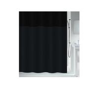 Rideau de douche Polyester URBANKO 180x200cm Noir Spirella