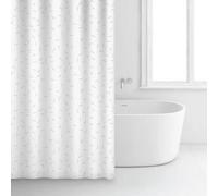 Rideau de douche Premium - Blanc - 100% coton - 180 x 200 cm - RAYEN