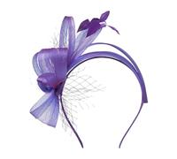 Rideau de douche, rail, bandeau noué pour le travail, accessoire de cheveux polyvalent de mariée et de plumes, turban en tissu éponge, violet, taille unique