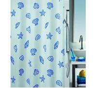 Spirella Rideau de Douche Polyester Concha 180x200cm Bleu Marine