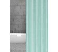 Rideau de douche textile uni menthe aigue-marine 120x200 cm hôpital turquoise