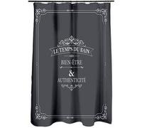 Rideau de douche Vintage - Taille 180 x 200 - Anthracite