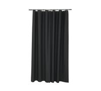 douceur d'intérieur, Rideau de Douche (180 x 200 cm) Vitamine Sdb Noir, PEVA Uni