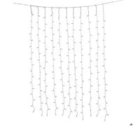 Feeric Lights et Christmas - Rideau de façade Lumineux extérieur Solaire 204 LED Blanc Chaud l.120cm