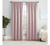 Rideau de fen tre occultant moderne Eclipse Solid Thermapanel avec passe-tringle pour chambre coucher (1 panneau) 160 x 137 cm, couleur blush