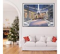 Rideau de Fenetre D'Hiver 102 x 98 cm Fermeture Automatique, Durable, Coupe-Vent, Imperméable Fenetre Rideau Thermique Anti Froid pour Différentes Tailles, A