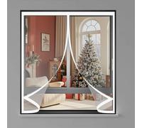 Rideau de Fenetre D'Hiver 63 x 54 cm Anti Froid et Chaleur Vent Isolation Phonique Imperméable Rideau Isolant Thermique avec Magnétique Convient à Tous Types de Fenêtres, A