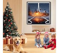 Rideau de Fenetre Épaississant D'Hiver 80 x 90 cm Fermeture Automatique, Durable, Coupe-Vent, Imperméable Magnétique Moustiquaire pour Chambre à Coucher, Cuisine, A