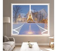 Rideau de Fenetre Isolant Thermique 60 x 94 cm Fermeture Automatique, Anti Froid et Chaleur, Imperméable Rideau de Fenetre Anti Froid Convient à Tous Types de Fenêtres, A