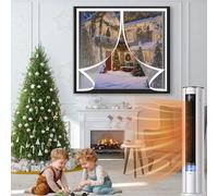 Rideau de Fenetre Magnétique 88 x 112 cm Isolation Thermique, Coupe-Vent, Protection Contre Le Froid Fenetre Rideau Thermique Anti Froid pour Chambre à Coucher, Cuisine, A