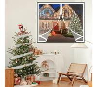 Rideau de Fenetre Thermique 146 x 160 cm avec Protection Thermique - Fermeture Automatique - Coupe-Vent Rideau Fenetre Isolant pour Chambre à Coucher, Cuisine, A