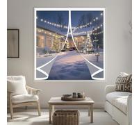 Rideau de Fenetre Thermique 90 x 110 cm Durable, Coupe-Vent, Imperméable, Fermeture Automatique Magnétique Moustiquaire Rideau Convient à Tous Types de Fenêtres, A