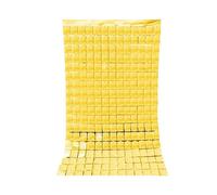 RIDEAU DE FÊTE CARRÉS SCINTILLANTS 2X1M OR