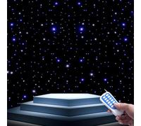 Rideau de fond LED en forme d'étoile avec circuit parallèle, adhésif thermofusible à DEL, 60 modes, contrôleur DMX512 pour décoration de scène et d'événement (3 m x 7 m)