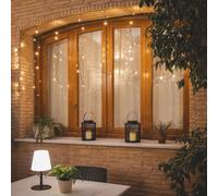 Rideau de Guirlande LED 3m Short Noir