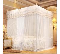 Rideau de lit à baldaquin - Luxe princesse - Moustiquaire - Polyester - Élégance chic