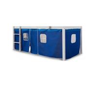 Rideau De Lit Bleu Pour Lit Mezzanine Hs4u
