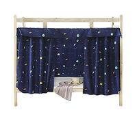 Rideau de Lit Superposé Cabine Ciel de Lit Moustiquaire Baldaquin Rideau Tissu Dortoir Tentes à l'ombre Tentation Couchette Couvre-lits Epais Anti-poussière Anti-Insectes pour Étudiants Collèges