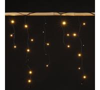 LED Rideau Lumineux 3,5m Blanc Chaud Guirlande Lumineuse Décoration de Noël