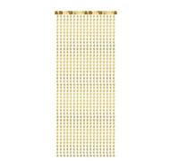 Rideau de Noël - 100 x 245 cm - étoiles dorées