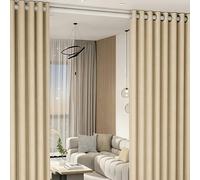 Rideau de Partition Isolant Thermique Rideaux Économie D'Énergie Rideau de Isolation Thermique pour Fenêtres Isolant Anti Froid pour Chambre a Coucher(3.60x2.70 m/141.8x106.3 in)