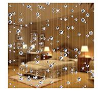 Rideau de Perles de Cristal 6m Crystal Perle Rideau Mode Luxe Maison Salon Salon Chambre Décoration De Mariage Décoration de Mariage Rideau de Perles de Ficelle (Color : Transparent White)