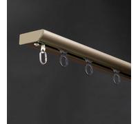 Rideau de plafond ultra fin en aluminium 4,7 m pour salon/chambre à coucher, installation facile, finition laiton durable