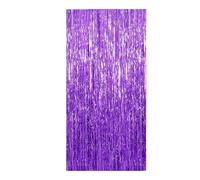 Rideau de pluie, ballon, robe de salle de mariage, fête d'anniversaire, affichage mural, multi-scènes, adapté à l'arrangement, pompon, ruban de couleur Tables Et Chaises Événementielles (Purple, 1X2M)