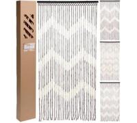 Rideau de porte - 1.80m - 90cm - Naturelle - Uni