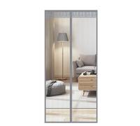 Rideau de porte à bande magnétique complète pour l'été - Bloque les insectes - Facile à installer - 180 x 220 cm - Protection efficace contre les mouches et les parasites pour la maison