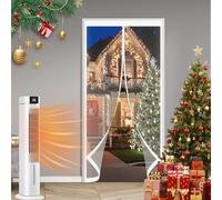 Rideau de Porte à Isolation Thermique 96 x 210 cm Anti Froid et Chaleur Vent Isolation Phonique Imperméable Magnétique Moustiquaire Rideau pour Cuisine, Chambre à Coucher, A