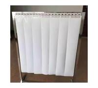 Rideau de Porte à lanières en PVC - 1,05 x 2,3 m, Blanc, Protection par Soudure - Coupe-Vent et Anti-poussière pour Jardin, entrepôt et Usage Industriel - Installation Facile