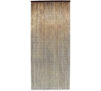 Rideau de porte Acajou bâtonnets bambou vernis - 90x200 cm