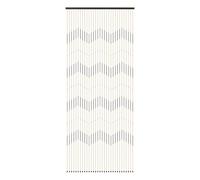 Rideau De Porte Bambou Anti Mouche 90X220 Cm, Rideau Perle Bois 31 Brins, Rideau Moustiquaire Exterieur Pour Porte Entrée, Balcon, Cuisine, Marron