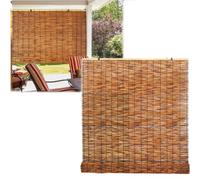 Rideau De Porte Bambou Rétro Rideau De Roseau Store Porte Fenetre Paravent Enrouleur Interieur Canisse Bambou avec Levage Rideau Pergola Extérieur pour Restaurant(80x100cm)