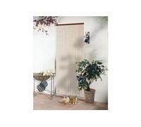 Rideau de porte chenille Florence Beige - 120 x 220 cm -