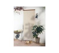 Jardideco - Rideau De Porte Chenille Beige Florence - 120 X 220 Cm