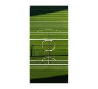 Rideau de porte de buts de football - Bannière murale à suspendre - Panneau de bienvenue pour les fêtes, les célébrations festives