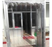Rideau de porte de climatiseur Transparent en plastique Pvc, rideau de séparation de climatiseur de cuisine d'été, rideaux souples(Size:1.8x2.2m)