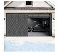 Rideau de Porte de Garage Magnétique À Isolation Thermique, Kit D'isolation pour Porte de Garage pour l'hiver Rideau Isolant Thermique Tissu Oxford, pour Terrasse Extérieur(Gris,2.7x2.4M/9x8FT)