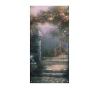 Rideau de porte de jardin secret Bannière à suspendre au mur Bannières de fond pour les yeux Rideau de bienvenue Panneau d'entrée pour fêtes, célébrations festives