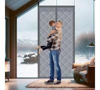 Rideau de Porte D'Entree, Rideau de Porte Isolé 230 x 230 cm Contre Le Froid et La Chaleur/Imperméable/Coupe-Vent Moustiquaire Magnétique Porte pour Chambre/Restaurant, A