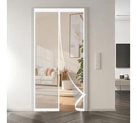 Rideau de Porte D'Hiver 142 x 270 cm Anti Froid et Chaleur, Imperméable, Fermeture Automatique Isolation de Porte D'Hiver pour Chambre à Coucher, Cuisine, A