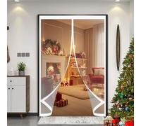 Rideau de Porte D'Hiver 280 x 175 cm Chaud en Hiver et Frais en Été, Chaud Coupe-Vent et Insonorisant Rideau de Porte Anti Froid pour Salon, Chambre Chauffante, A