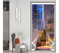 Rideau de Porte D'Hiver 305 x 130 cm Chaud en Hiver et Frais en Été, Chaud Coupe-Vent et Insonorisant Rideau de Porte Magnétique Thermique pour Cuisine, Chambre à Coucher, A