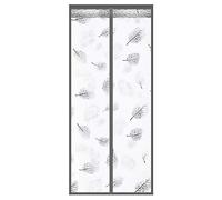 Rideau de Porte d'hiver Chaud 100x215CM, Rideau Phonique, Facile Ouvrir et Fermer, Rideau Isolant Thermique Froid, Approprié au Patio de Couloir - B