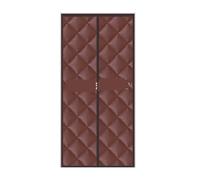 Rideau de porte d'hiver magnétique à isolation thermique pour l'hiver - Rideau auto-scellant - Couche intermédiaire épaisse pour garder l'intérieur au chaud - Café en polyuréthane, 110 x 220 cm (l x H