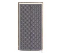 Rideau de porte d'hiver Rideau de porte magnétique en tissu Oxford, cloison climatisation, préservation la chaleur, coupe-vent, hiver(Grey,80x210cm)