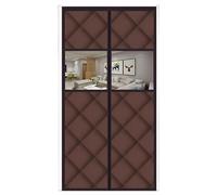 Rideau de porte d'hiver Rideaux de porte d'hiver, préservation la chaleur domestique, résistance au froid, magnétique, auto-amorçante, en coton Non perforé(Oxford Bucha Window,120x210cm)